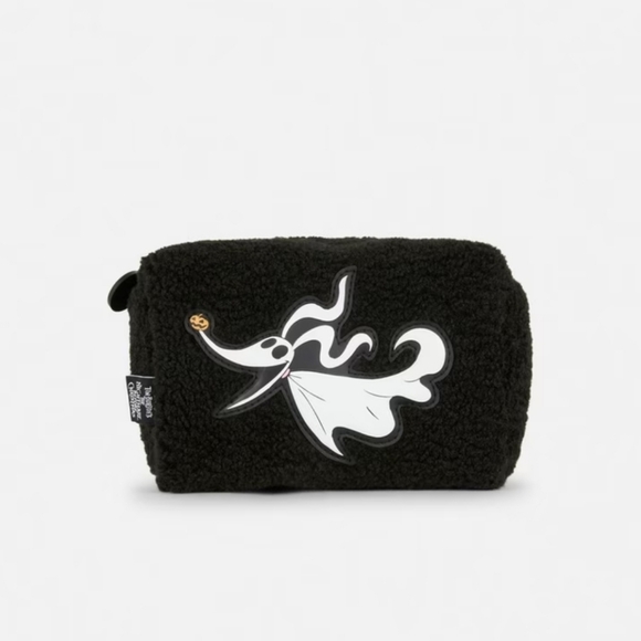 Last 1 NBC Zero Dog Black Fuzzy Cosmetic Pouch, Nightmare Before Christmas, NWOT - Picture 1 of 7